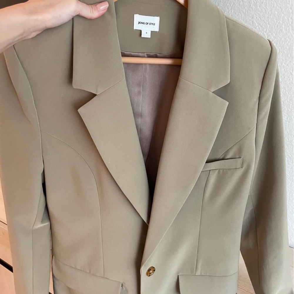 Song of Style Tan Blazer
